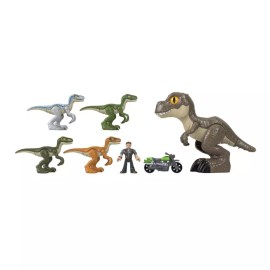 Fisher-Price Imaginext Jurassic World Raptor Raid Toy Set TRex Dinosaur NEW