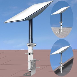 Mounting Kit, Adjustable Short Wall Roof Mount Eave Installation, Easy Installation Pole Mount Compatible with V2