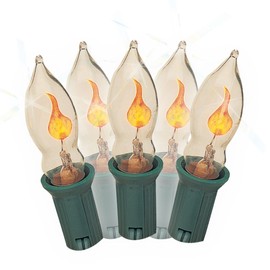 Brite Star 7 Count Flicker Flame Light Set, Clear