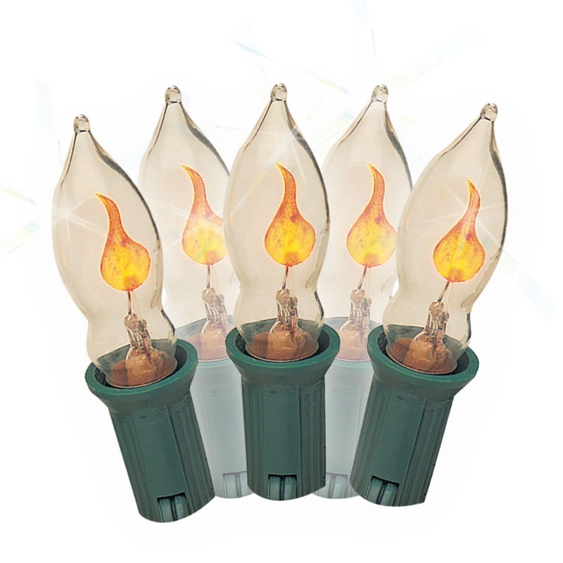 Brite Star 7 Count Flicker Flame Light Set, Clear