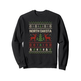 North Dakota Ugly Christmas Sweater Sweatshirt