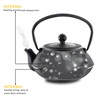 Velaze Cast Iron Teapot Set,Japanese Teapot Heat Preservation with Trivet,Stainless