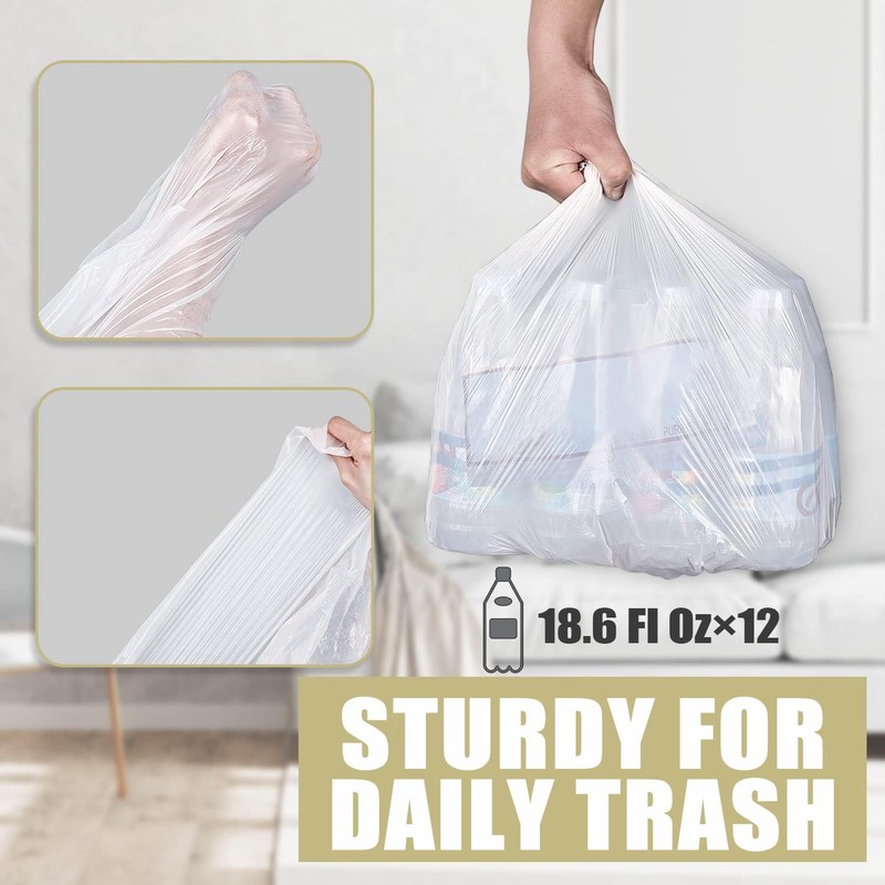 Small Trash Bags 4 Gallon - 100 Count 4 Gallon