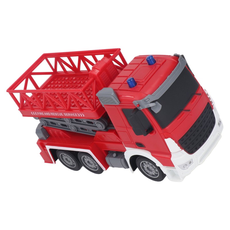 RC Remote Control Fire Truck Lift Toy Rechargeable Fire Lift