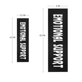 Dog Vest Patches, Service Dog/in Training/Emotional Support/Thrapy Dog/DO NOT PET PU Patches Velcro - 2 Free Removable Dog Tags for Dog Harness, Collar & Leash