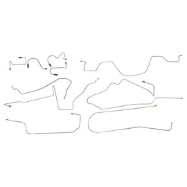 Inline Tube Replacement For 1998-01 Ford Explorer 4WD Four-Wheel Disc w/ABS Complete Brake Line Kit 8pc, Stainless