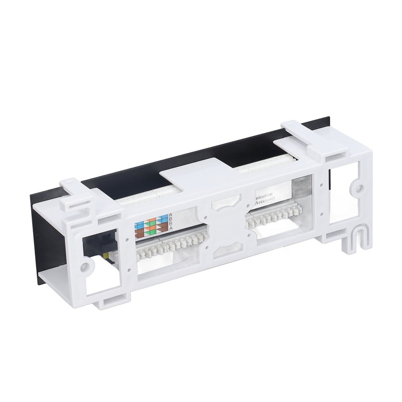 Patch Panel 8 Ports CAT6 Network Cable Rackmount 568A/B RJ45