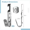 Toyosport 50 Pcs J Hooks for Hanging, 3/4-inch Cable Hangers