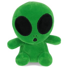 DolliBu Snug Mooshies Green Alien Stuffed Doll - Space Super Fluffy Soft Sensory Plush Toy for Girls and Boys, Cute Small Kids Plush Alien Friend to Play, Squeeze, Soothe Stress and Cuddle - 6 Inch