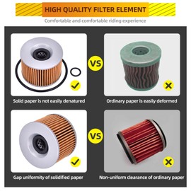 4PCS Oil Filter for KAWASAKI Ninja 250R 1986-2012, ZRX1200 R 2001-2006 for honda GL1200 Gold Wing 1984-1990 Nighthawk 550 650 CB550SC CB650SC CB350F CB400F CB500 CB550 CB650 CB750 KN-401 HF401