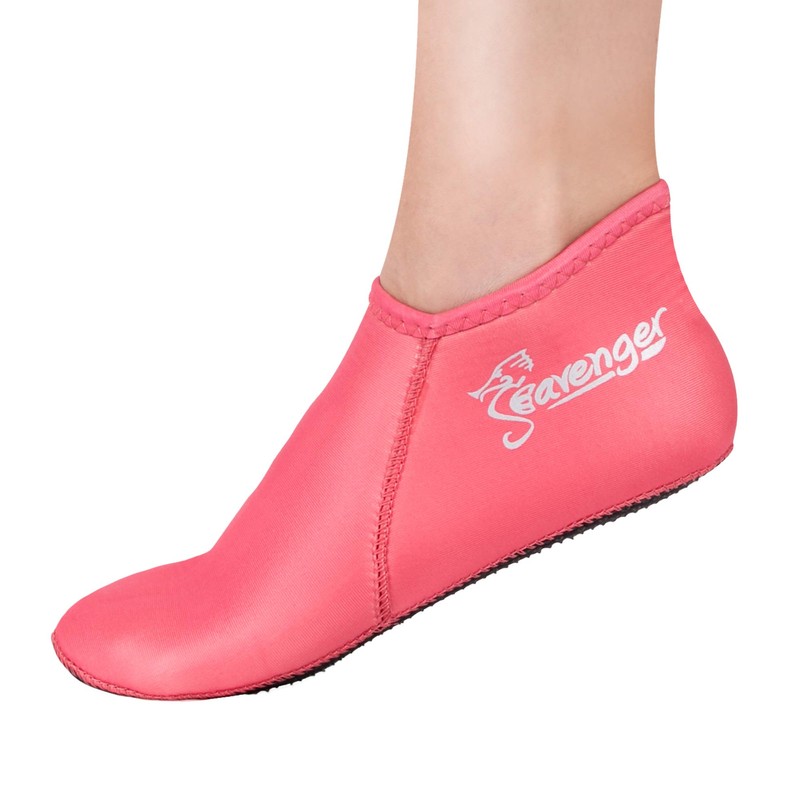 (X-Small, Rose Pink) - Seavenger Zephyr 3mm Neoprene Socks Wetsuit