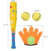 4PCS Sports Baseball Toys Soft Baseball Bat Ball Glove Set