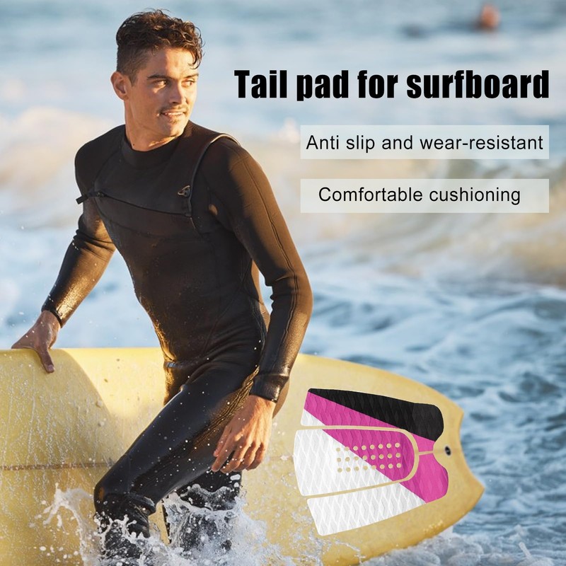 Surf Deck Traction Pad - Tail Pad for Surfboard,Lightweight Anti-Slip