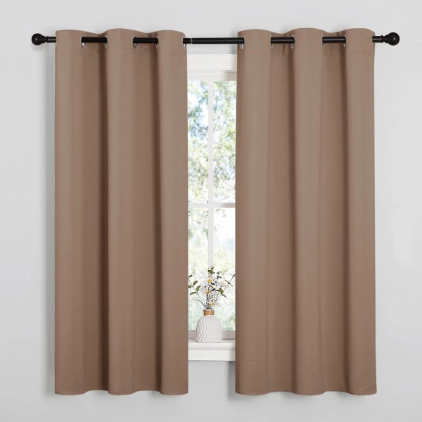 NICETOWN Window Treatment Thermal Insulated Solid Grommet Blackout Curtains/D...