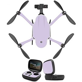 MightySkins Skin Compatible with GoPro Karma Drone Headphones wrap Cover Sticker Skins Solid Lilac