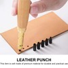 Kioiner Automatic Screw Hole Punch, Adjustable Screw Punch with 6