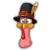 MAGNET Funny Turkey Animal Head Vinyl Magnet Bumper Refrigerator Sticker Magnet Flexible Reuseable Magnetic Vinyl 5"