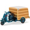 Italeri Vespa Piaggio Ape A125 Cassoncino Chiuso 1948 Blau 1/32