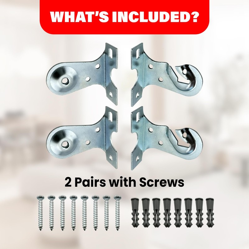 Amazing Drapery Hardware Spring Roller Shade Brackets - Sturdy Metal