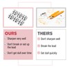 Mr. Pen Handheld Metal Pencil Sharpener with 2 Holes, Pack