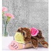 DolliBu Happy Mother's Day Super Soft Plush Brown Sea Turtle