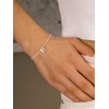 Silvora S925 Sterling Silver Initial Letter Bracelet, Meaningful Initial Bracelet