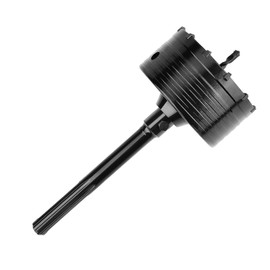 102mm / 4 inch Concrete Hole Saw with 220mm SDS Max Connecting Rod, Cement Hole Saw for Concrete Cement Brick Wall Stone,Black (102mm (4 inch))