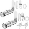 Cylinnda Cabinet Lock with Keys, 2" Extra-Long Cam Locks keyed