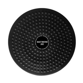 THBII Twisting Waist Disc, Body Shaping Twisting Boards Waist Aerobic Exercise Fitness Slim Machine Rotating Board Female Twister Exercise Sports Equipment (Big Round Beads(Black))
