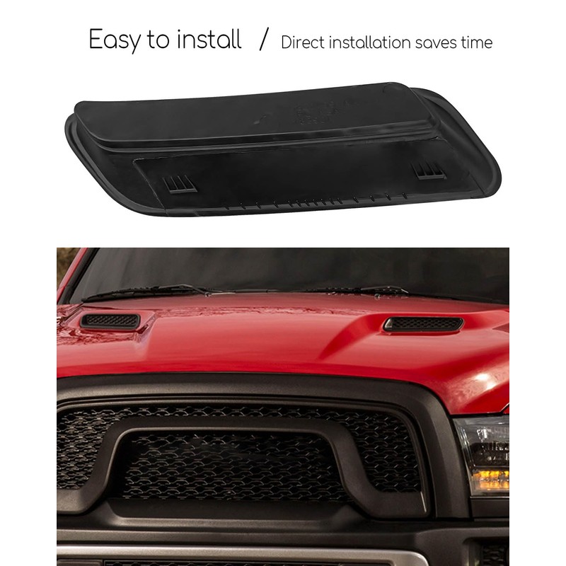 Upgraded Left and Right Hood Vent Covers Fit for Dodge