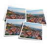 Vinyl Square Stickers (Set of 4) 10cm - Tbilisi Downtown