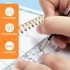 Ershyi 2 Pcs Ruler 30cm Folding, Transparent Foldable Ruler, Plastic