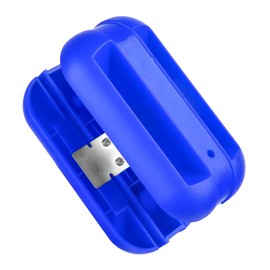 Yeguwithu Edge Banding Trimmer, Woodworking Edge Trimmer for Burrs, Hand Planer Edge Bander, Manual Edge Banding Cutter, Wood Chamfering Fillet Scraper for PVC, ABS, Melamine, Veneer, Blue