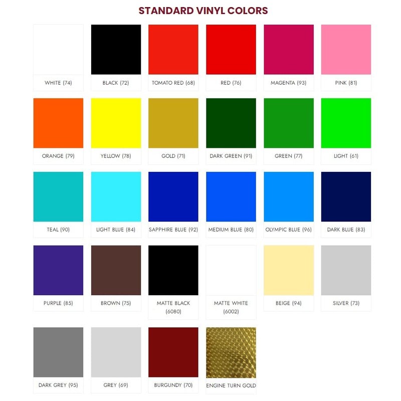 MrLetter Vinyl Striping 30 Foot Roll 25 Colors Available (1,