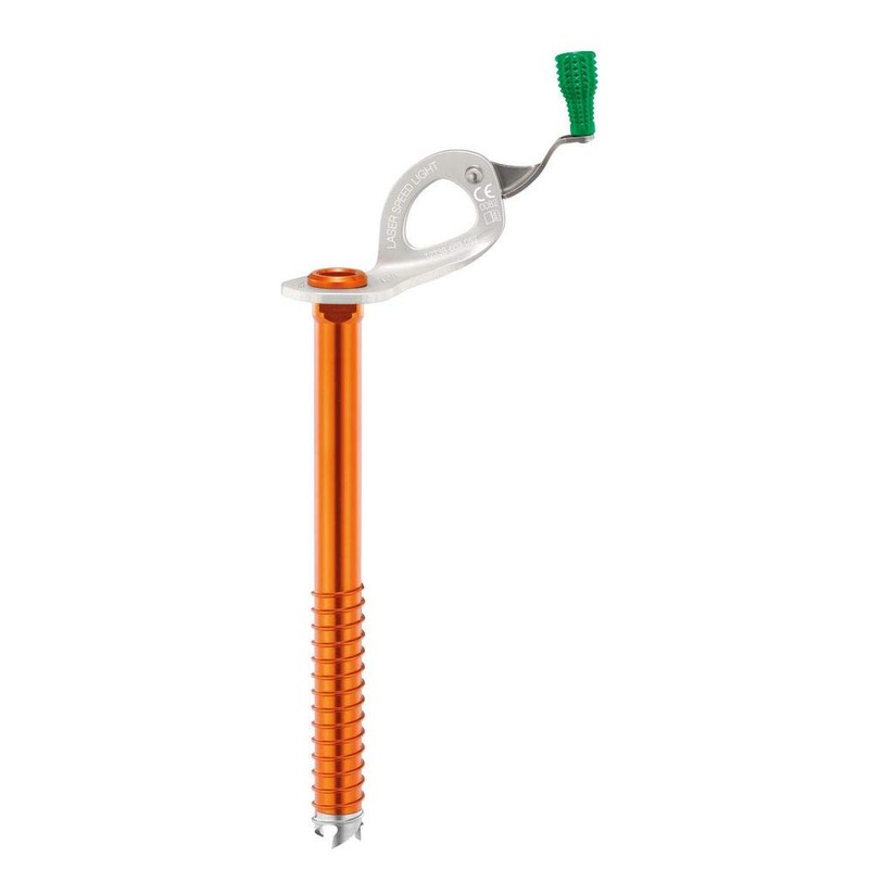 PETZL, Laser Speed Light, Ultralight Ice Screw With Integrated Handle,