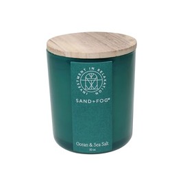 Sand + Fog Scented Candle - Vertical Ocean & Sea Salt – Additional Scents and Sizes – 100% Cotton Lead-Free Wick - Luxury Air Freshening Jar Candles - Perfect Home Decor – 10oz