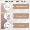 100PCS Rhinestone European Beads, Crystal and Polymer Clay Large Hole