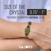 VALOR 835 Leather Bracelet for Men - Peridot Men’s Bracelet
