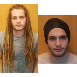 DreadLab - Large Swim Caps (Multiple Colours) Dreadlocks/Braids/Weaves/Extensions … (Black, Large)