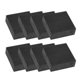 PATIKIL Rubber Solid Anti-Vibration Pads, 8 Pcs 60mm x 20mm Thick Rubber Square Washers Multi-Purpose Gasket Pad Bushings Spacer for HVAC Compressor Air Conditioner, Black