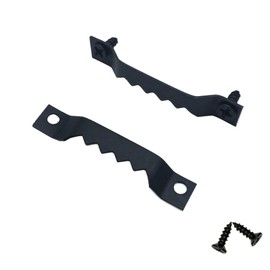 EesTeck 50 Pack Small Sawtooth Picture Hangers - Steel Picture Hanging Solutions with Screws, for Hanging Clock Paintings Artwork Frame Hooks (Black)