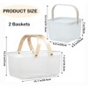 Cheardia 2 Pack Picnic Baskets, Metal Mesh Harvest Basket with