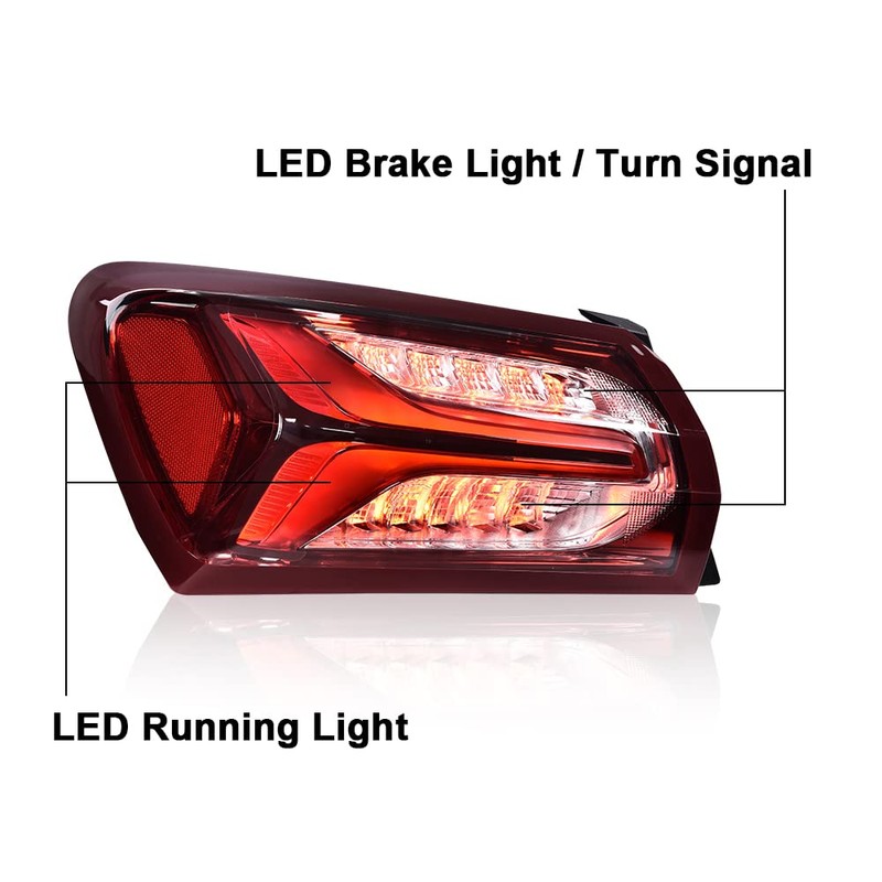 G-PLUS LED Tail Light Assembly Rear Lamp Fit For Chevy