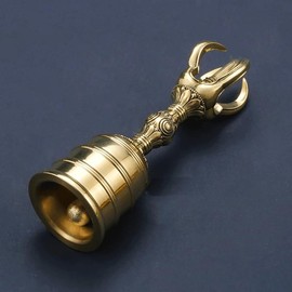 Kongo Rin, Small, Height 4.3 inches (11 cm) x Diameter 1.5 inches (3.7 cm), Buddhist Tools Used in Esoteric Buddhism, Esoteric Buddhist Tools, Buddhist Tools, Buddhist Tools, Temple Buddhist Tools