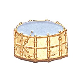 SHOP AWARDS AND GIFTS Drum Music Enamel Lapel Pins for Students Appreciation School Reward Musical Instrument, Musician Gifts, Bulk Pack of 12, Poly Bagged, 5/8 Inch