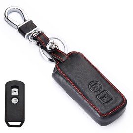 LETINGFAR Key Case, For Honda Motorcycles, Smart Key Case, Key Cover, Genuine Leather, For Honda 2J, PCX 125/150, X-ADV, SH125, Scoopy SH300, Forza 125/300, etc