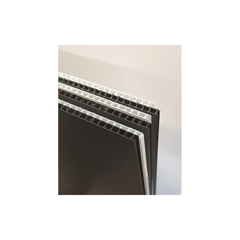 10 Pack Sibe-R-Plastics Corrugated Plastic Sheets-Sign 12" x 24" Vertical