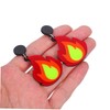 Ipetboom 1Pair Flame Shape Statement Earrings for Women Dangle Design
