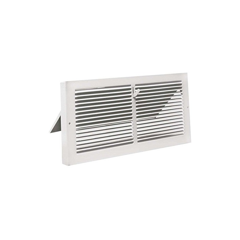 Imperial RG0113 10 x 8-Inch Steel Painted Baseboard Register, White