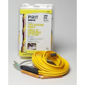 Wrap-On Pipe Heating Cable - 13-Feet, 120 Volt, Built-in Thermostat, Low Wattage - 31013